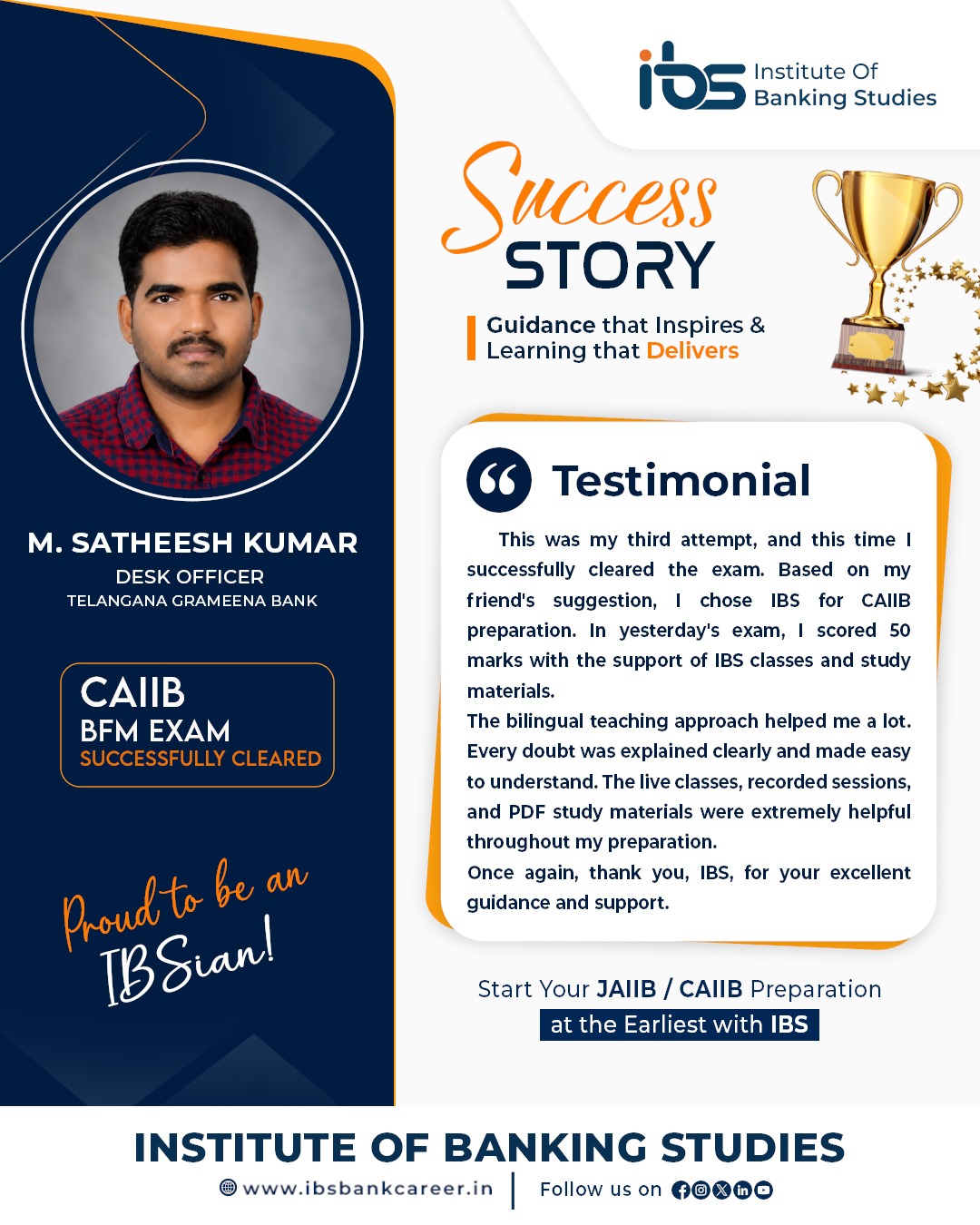 CAIIB Success Story
