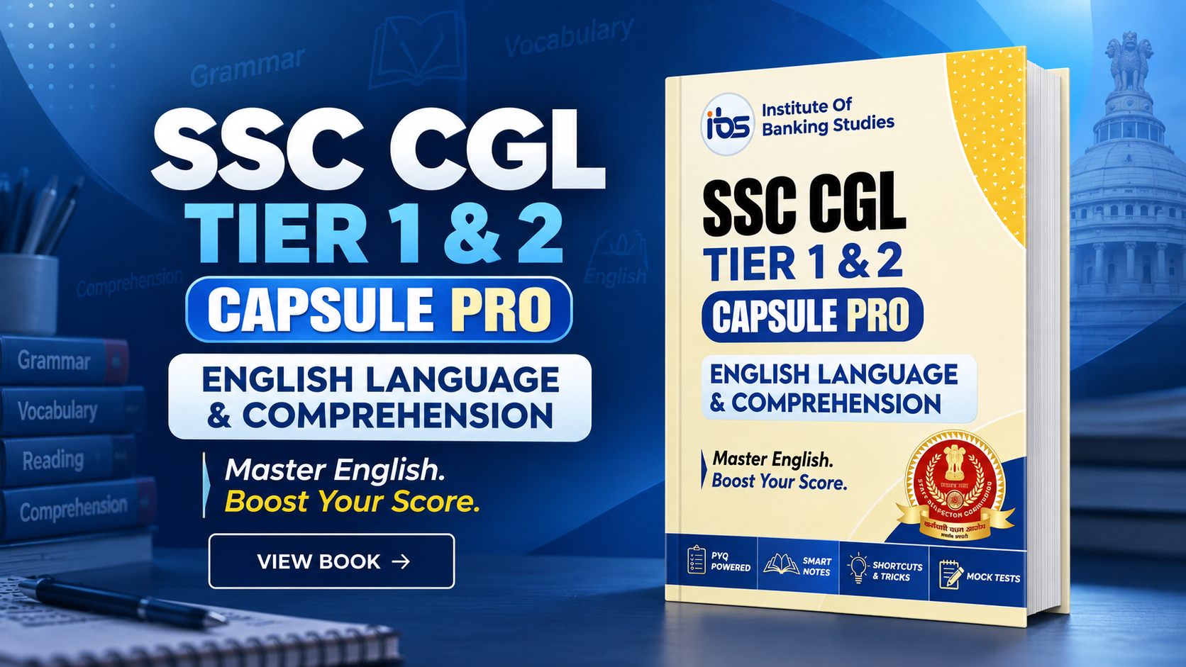 SSC CGL Tier 1 & 2 Capsule Pro – English Language & Comprehension(BOOK)